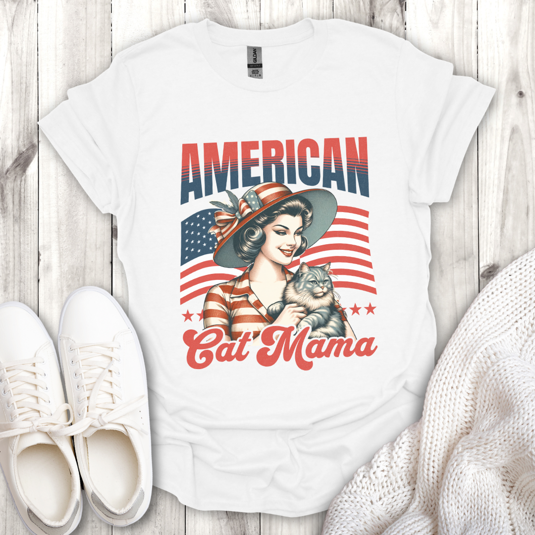 American Cat Mama T-Shirt
