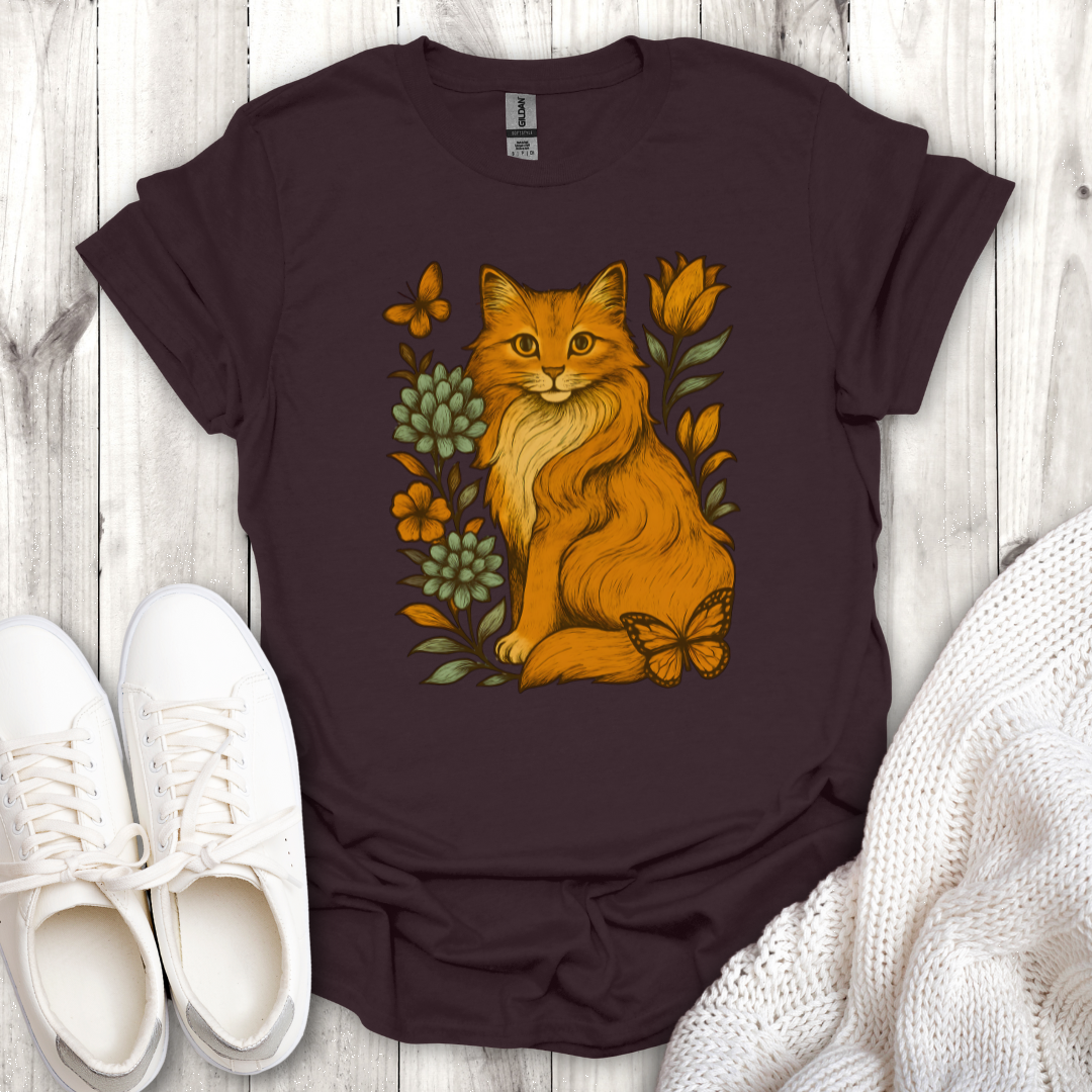 Floral Cat Lover Tee