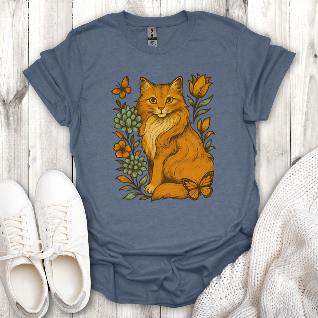 Floral Cat Lover Tee