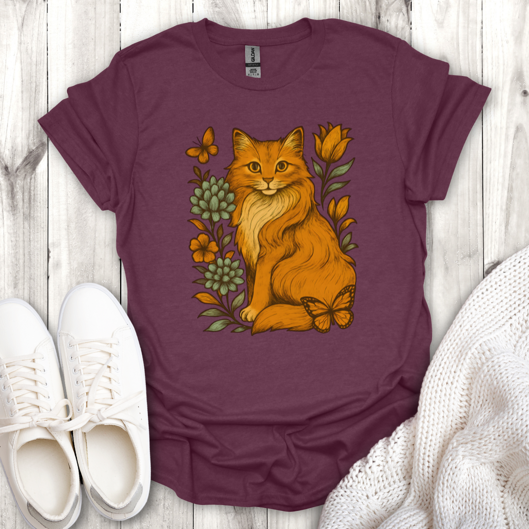 Floral Cat Lover Tee