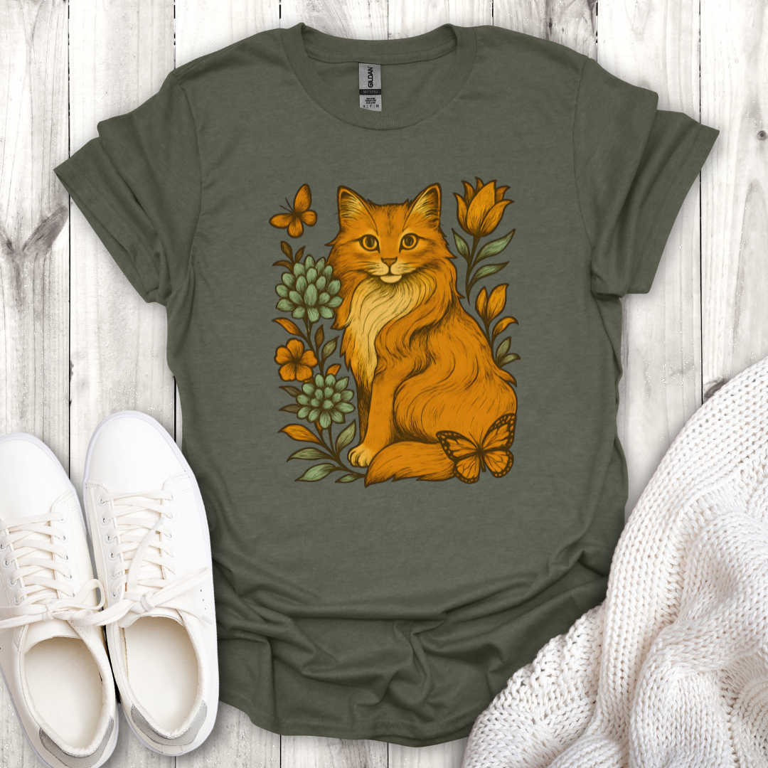 Floral Cat Lover Tee