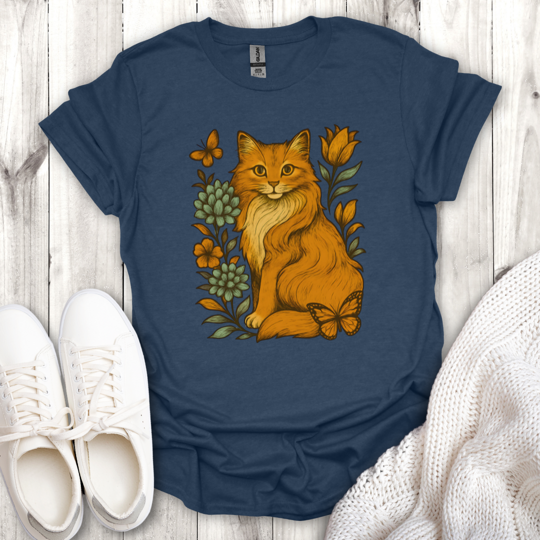 Floral Cat Lover Tee