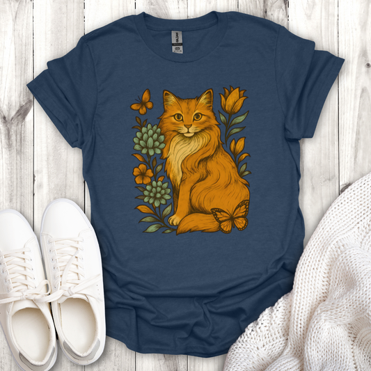 Floral Cat Lover Tee