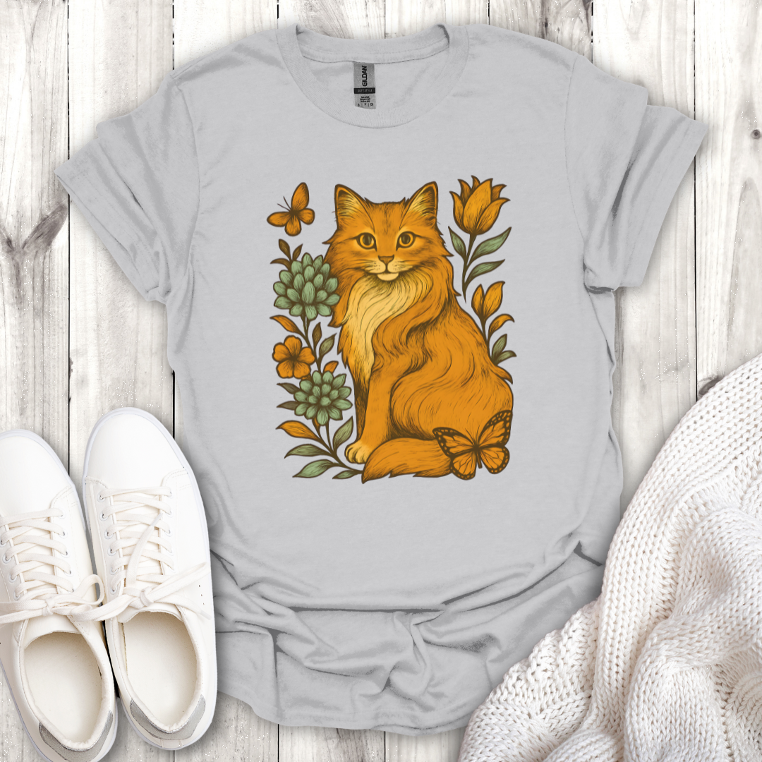 Floral Cat Lover Tee