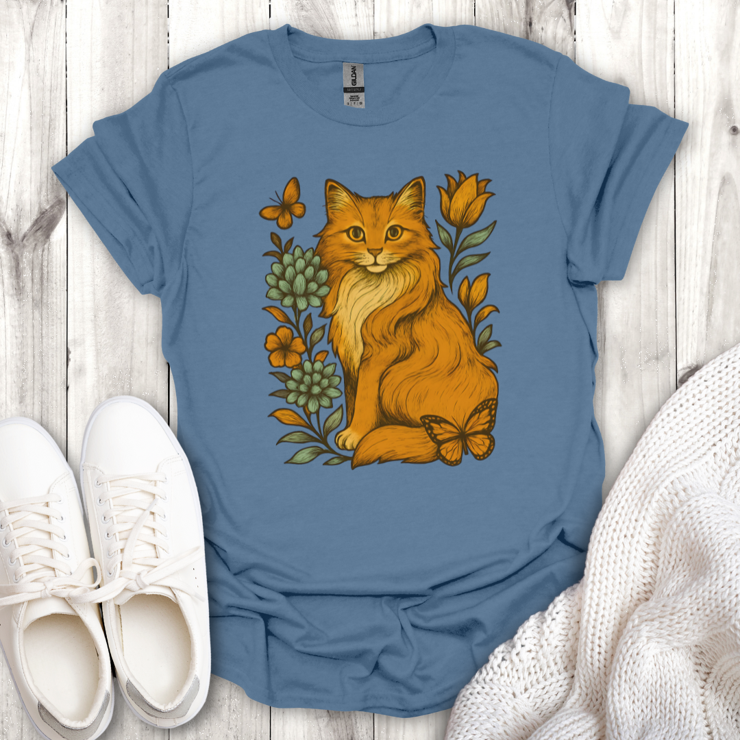 Floral Cat Lover Tee