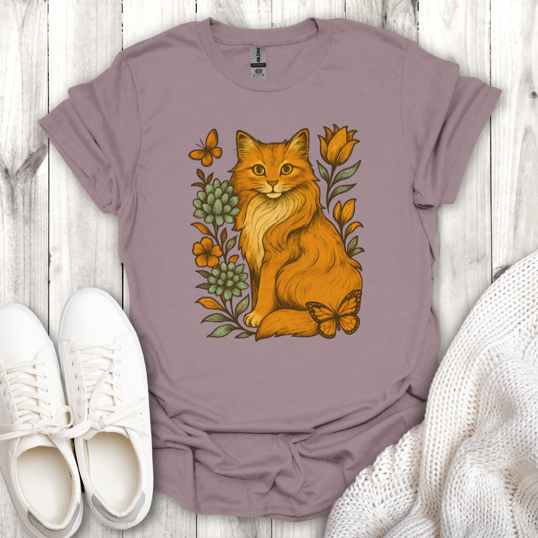 Floral Cat Lover Tee