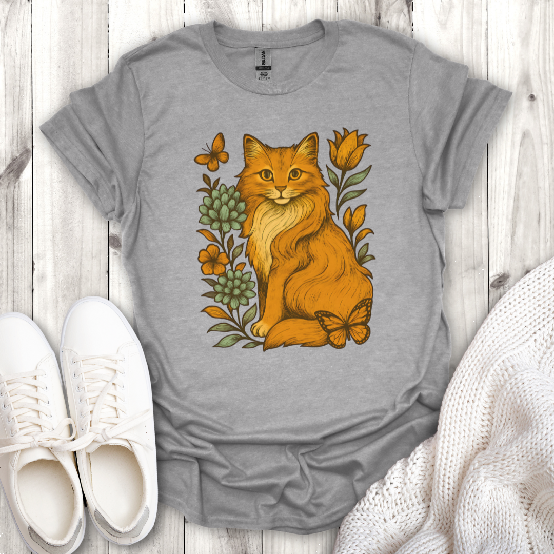 Floral Cat Lover Tee