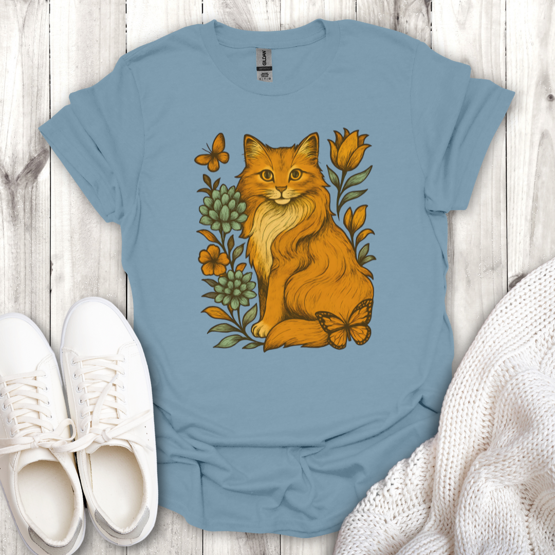 Floral Cat Lover Tee