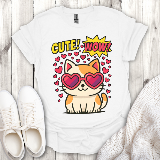 Cute Pop Art Cat Shirt