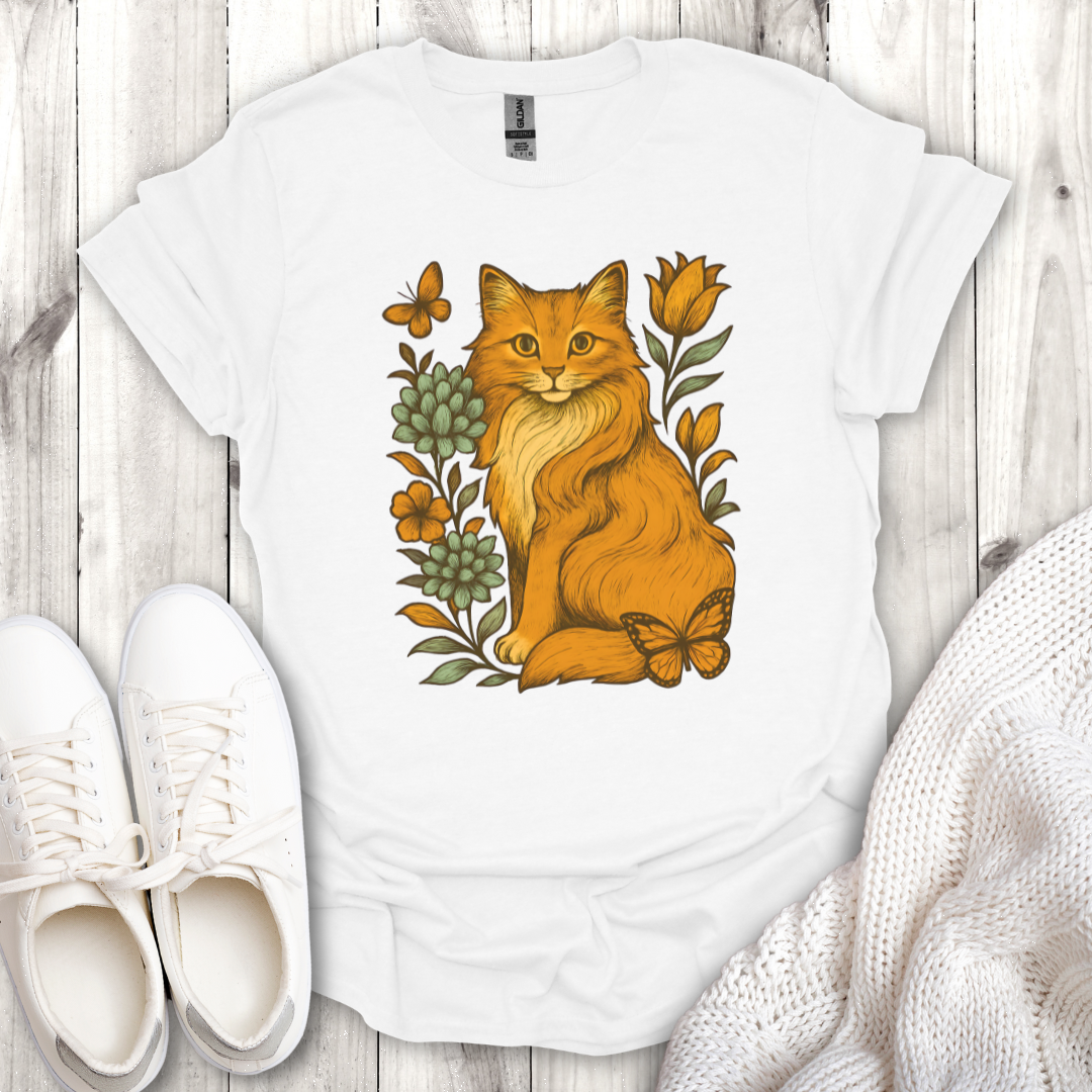 Floral Cat Lover Tee