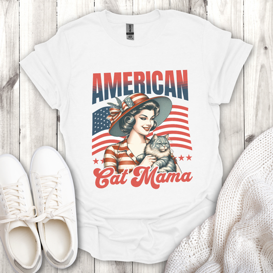 American Cat Mama T-Shirt